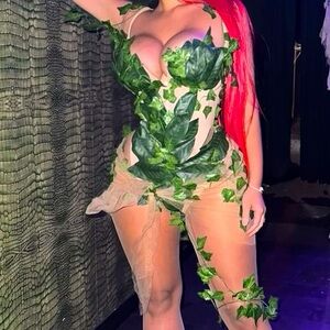 Poison Ivy corset bodysuit costume